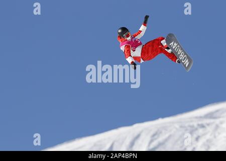 Leysin, Switzerland. 20th Jan, 2020. Japan's Aoto Kawakami competes during the 3rd Winter Youth Olympic Games Lausanne 2020 Snowboard Men's Slopestyle Final at Leysin Park & Pipe in Leysin, Switzerland, January 20, 2020. Credit: AFLO SPORT/Alamy Live News Stock Photo