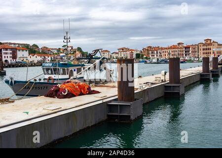 fishing port of fishing port,Saint Jean de Luz Stock Photo