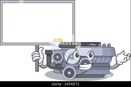 Cute combustion engine cartoon mascot style with Tongue out Stock ...