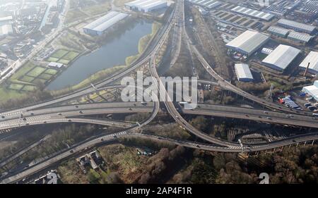 aerial view of Spaghetti Junction, or Gravelly Hill Interchange ...