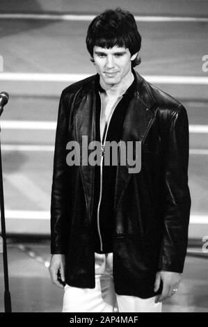 Sanremo Italy 22/02/1996,Take That, guests of the Sanremo Festival 1996 : Jason Orange during the performance Stock Photo