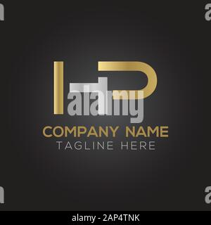 letter HP Logo Design Vector Template. Initial Linked Letter HP Vector Illustration Stock Vector