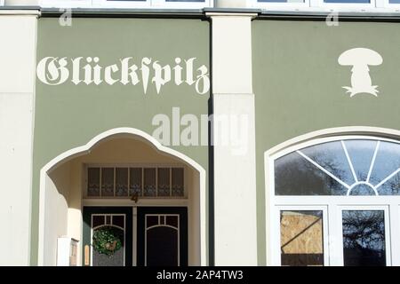 Sellin Germany 17th Jan 2020 The Lettering Haus Am Meer Is