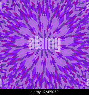 Geometrical abstract dynamic pattern mosaic background - hypnotic circular colorful vector design Stock Vector