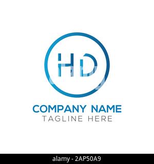 letter HD Logo Design Vector Template. Initial Linked Letter HD Vector Illustration Stock Vector