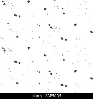 Textured abstract shapes seamless pattern. Dust particles vector repeat background for wrap, textile and print design. Stock Vector