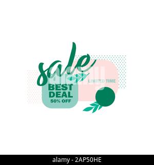 Best deal sale - vector template. Black Friday Stock Vector