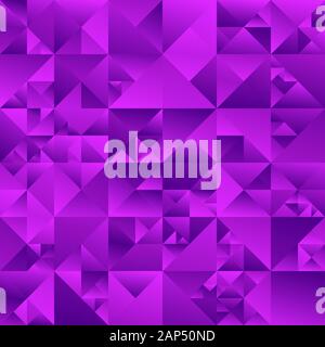 Gradient abstract triangle background design - polygonal purple vector illustration Stock Vector