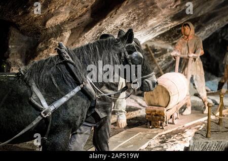 Captures from the Salt Mines in Poland Stock Photo