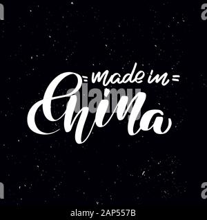 Handwritten calligraphy text, chalk on a blackboard Stock Vector