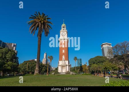 Torre de los Ingleses or Clock Tower Monument, barrio or city quarter Retiro, state´s capital Buenos Aires, Argentina, Latin America Stock Photo