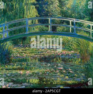 The Water-Lily Pond, by Claude Monet, 1899, Stock Photo