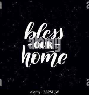 Handwritten calligraphy text, chalk on a blackboard Stock Vector