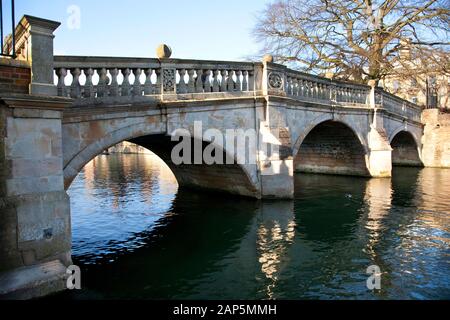 Clare College bridge over the river Cam, Cambridge, England. Stock Photo