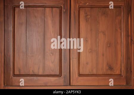 Close-up Dark red Wood with grains, Wooden texture. Stock Photo