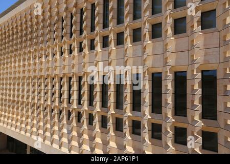 Valletta. Malta. The House of the Parliament of the Republic of Malta. New building designed by Renzo Piano, Italian architect. Stock Photo