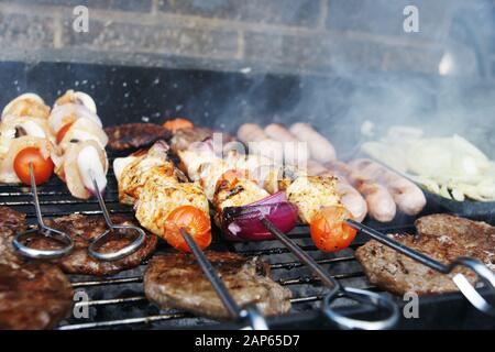 barbeque, bar-b-q, outdoor cooking, Australian Barbecue Stock Photo