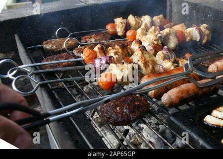 outdoor cooking, Australian Barbecue, Australia Day barbeque Stock Photo