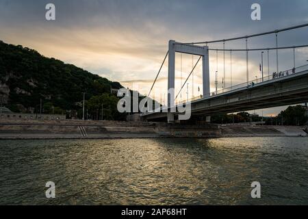 Elisabeth Bridge in Budapest, Hungary Stock Photo