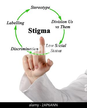 Components of cycle of stigma Stock Photo - Alamy