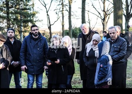 Erste muslimische Bestattung auf dem Städtischen Friedhof Görlitz am 21.01.2020 Stock Photo