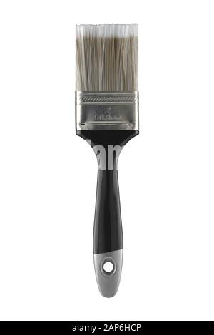 A 2' 50.8mm two inch decorators paint brush on white with clipping path Stock Photo