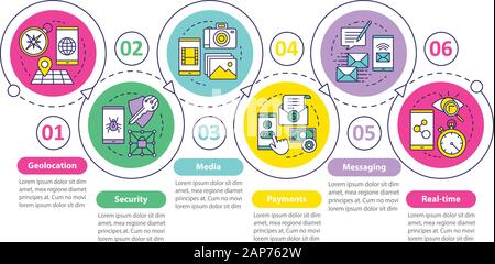 Software development vector infographic template. Business presentation design elements. Data visualization with four steps and options. Process timel Stock Vector