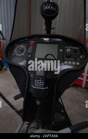 Microlight Ultralight aircraft instrument panel Stock Photo - Alamy