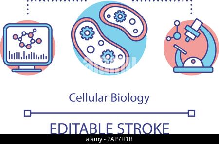 genetic mutations biochemistry line icon vector illustration Stock ...