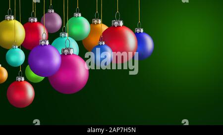 Christmas Ball Ornaments Decorations Stock Photo