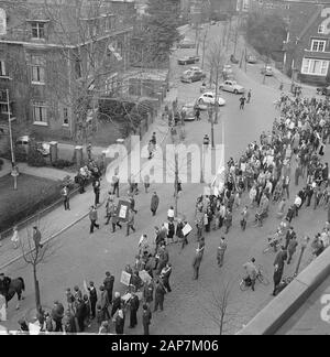 Demonstration in Amsterdam in connection with execution Julian Griman Date: 20 april 1963 Location: Amsterdam, Noord-Holland Keywords: demonstrations, executions Stock Photo