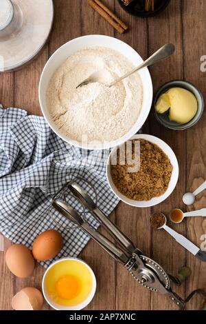 Ingredients for a cake. Stock Photo