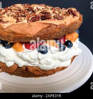 Summer Berry Torte Stock Photo