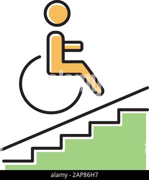 Ramp for disabled icon, cartoon style Stock Vector Image & Art - Alamy