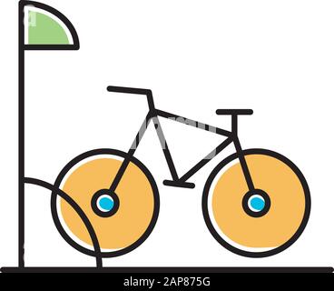 Bicycle rack icon, cartoon style Stock Vector Image & Art - Alamy