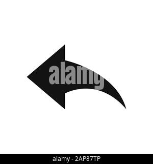 Reply arrow vector icon in modern design style for web site and mobile app Stock Vector
