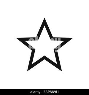 Star vector icon in modern design style for web site and mobile app Stock Vector