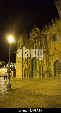 Cusco Cathedral located on the main square of Cusco in Peru Stock Photo