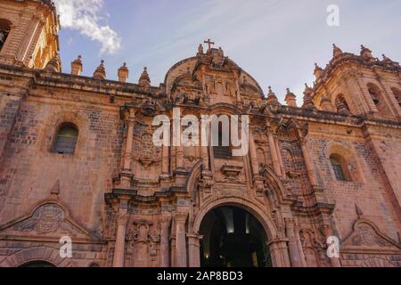 Cusco Cathedral located on the main square of Cusco in Peru Stock Photo