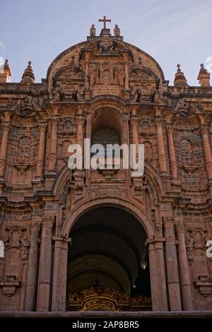 Cusco Cathedral located on the main square of Cusco in Peru Stock Photo