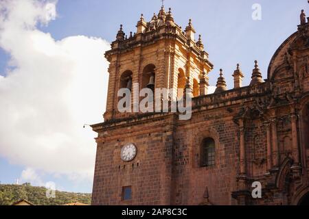 Cusco Cathedral located on the main square of Cusco in Peru Stock Photo