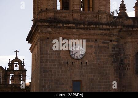 Cusco Cathedral located on the main square of Cusco in Peru Stock Photo