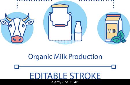 Dairy farms concept icon Stock Vector Image & Art - Alamy