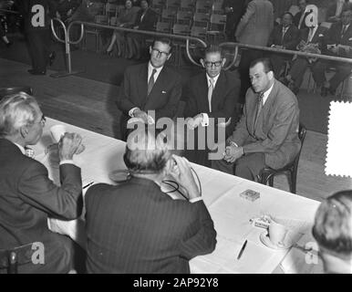 Wine Day at Catering Exhibition, approve and exams Date: October 3, 1955 Keywords: Exams, WINE Person name: Catering Exhibition Stock Photo