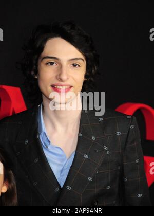 Finn Wolfhard attends the premiere of 