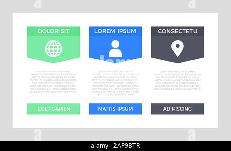 Set of green and black, blue elements for infographic presentation slides with charts, graphs, steps, timeline, arrows, number options. Stock Vector