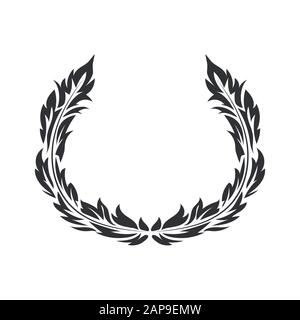 Wrench. Black flat symbol Stock Vector