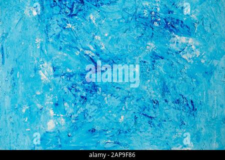 Bright blue grunge texture for background and lettering Stock Photo