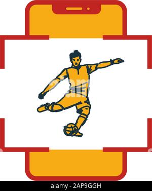 Augmented Reality Sport icon. Flat creative element from visual device icons collection. Colored augmented reality sport icon for templates, web Stock Vector