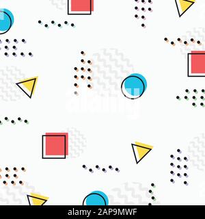 Abstract colorful geometric pattern design with half dot decorative background. Use for ad, poster, template, design, cover. illustration vector eps10 Stock Vector